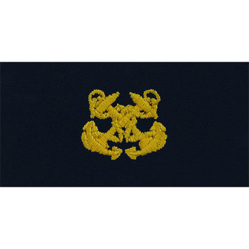 Navy Boatswain's Mate Embroidered Coverall Collar Device