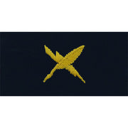 Navy Cryptology Technician Embroidered Coverall Collar Device Coat, Collar & Cap Insignia 