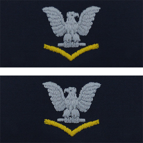 Navy Embroidered Coverall Collar Insignia Rank - Enlisted and Officer Rank 8217