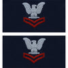 Navy Embroidered Coverall Collar Insignia Rank - Enlisted and Officer Rank 8221