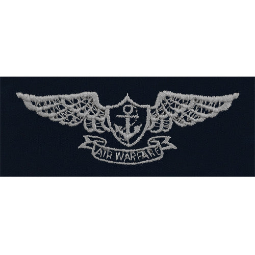 Navy Aviation Warfare Specialist Embroidered Coverall Breast Insignia - Enlisted Patches and Service Stripes 