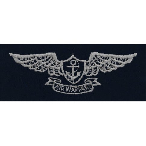 Navy Aviation Warfare Specialist Embroidered Coverall Breast Insignia - Enlisted