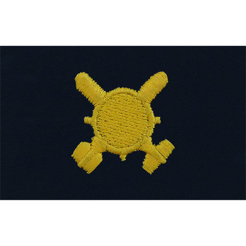 Navy Explosive Ordnance Disposal Embroidered Coverall Collar Device Coat, Collar & Cap Insignia 