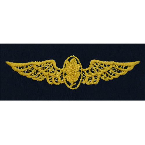 Navy Experimental Psychologist / Aviation Physiologist Embroidered Coverall Breast Insignia Patches and Service Stripes 