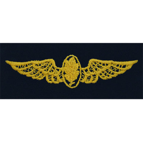 Navy Experimental Psychologist / Aviation Physiologist Embroidered Coverall Breast Insignia