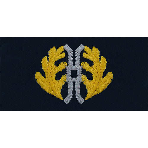 Navy Judge Advocate Embroidered Coverall Collar Device Coat, Collar & Cap Insignia 