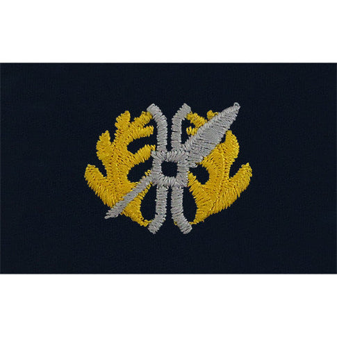Navy Limited Duty Officer Embroidered Coverall Collar Device