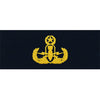Navy Explosive Ordnance Disposal Warfare Embroidered Coverall Breast Insignia Coat, Collar & Cap Insignia 69990