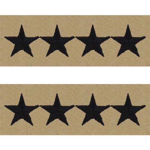 Navy Embroidered Desert Sand Collar Insignia Rank - Enlisted and Officer Rank 8362