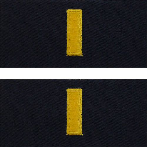 Navy Embroidered Coverall Collar Insignia Rank - Enlisted and Officer Rank 8323
