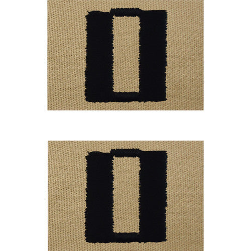 Navy Embroidered Desert Sand Collar Insignia Rank - Enlisted and Officer Rank 8355