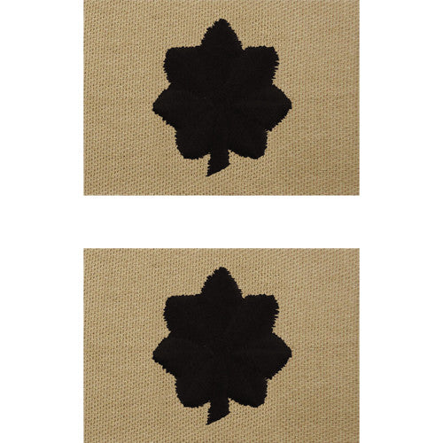 Navy Embroidered Desert Sand Collar Insignia Rank - Enlisted and Officer Rank 8357