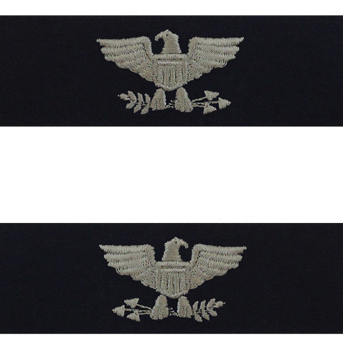 Navy Embroidered Coverall Collar Insignia Rank - Enlisted and Officer Rank 8328