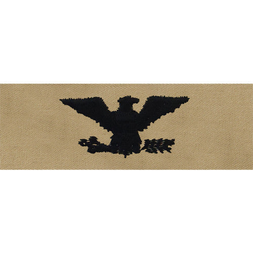 Navy Embroidered Desert Sand Collar Insignia Rank - Enlisted and Officer Rank 8370