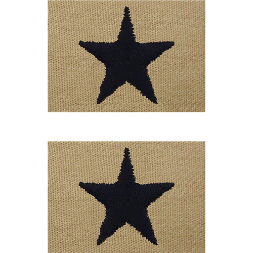 Navy Embroidered Desert Sand Collar Insignia Rank - Enlisted and Officer Rank 8359