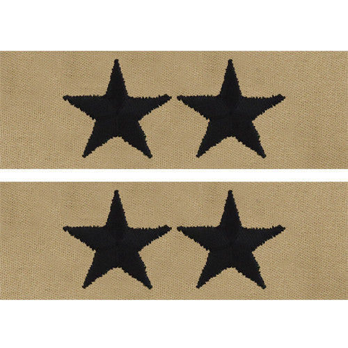 Navy Embroidered Desert Sand Collar Insignia Rank - Enlisted and Officer Rank 8360