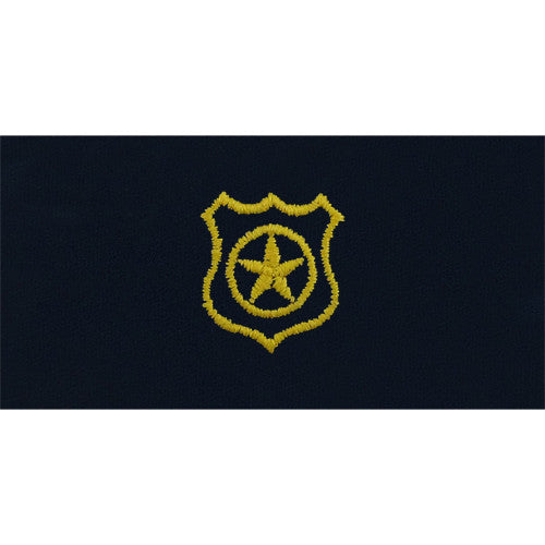 Navy Master-at-Arms Embroidered Coverall Collar Device Coat, Collar & Cap Insignia 