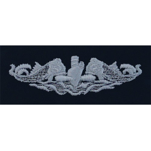 Navy Submarine Warfare Embroidered Coverall Breast Insignias Patches and Service Stripes 70012