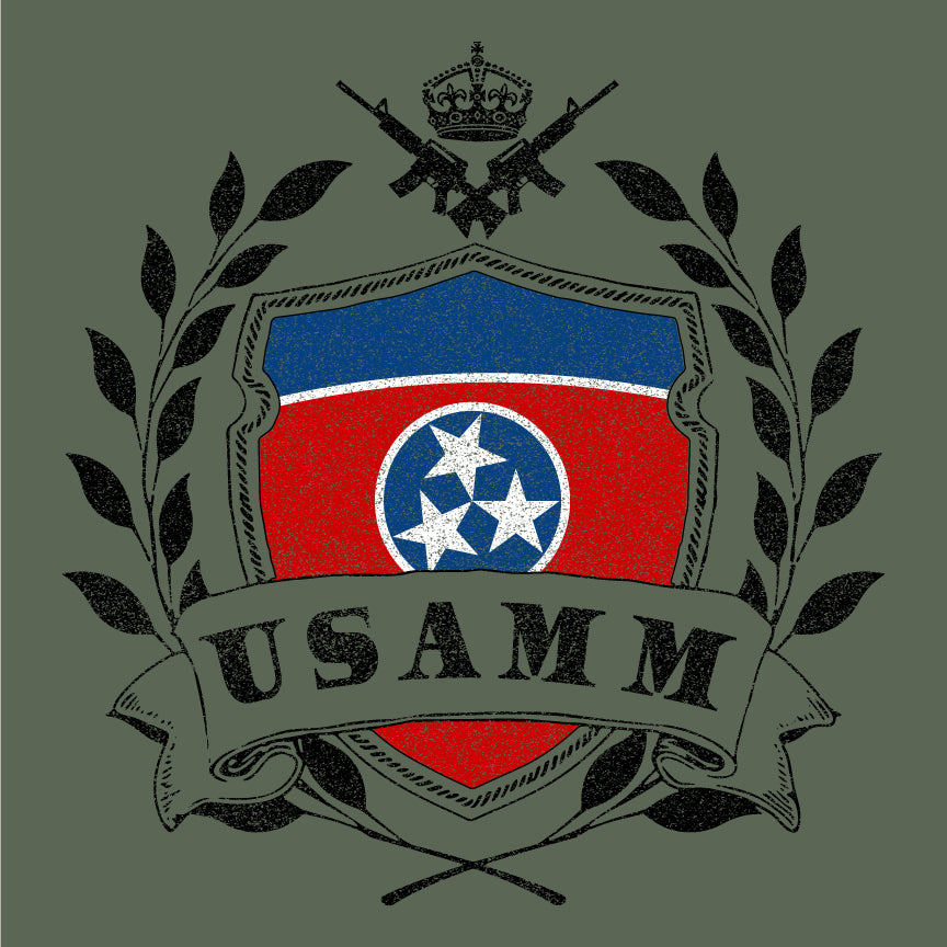 Copy of USAMM Shield Tennessee Flag T-Shirt Shirts 